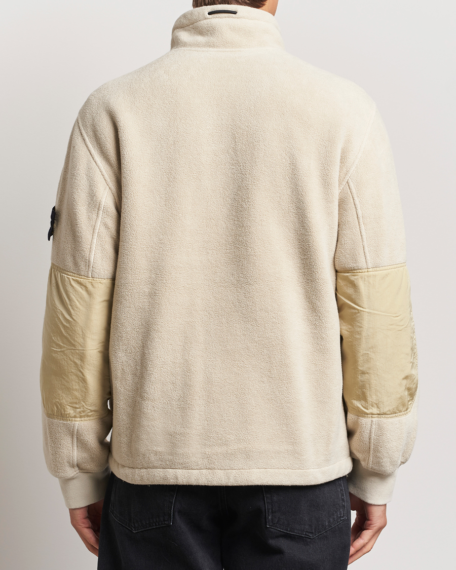 Men | Coats & Jackets | Stone Island | Nylon Cotton Fleece Jacket Plaster