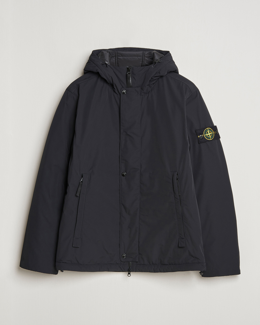 Men | Coats & Jackets | Stone Island | Micro Twill Hooded Jacket Black