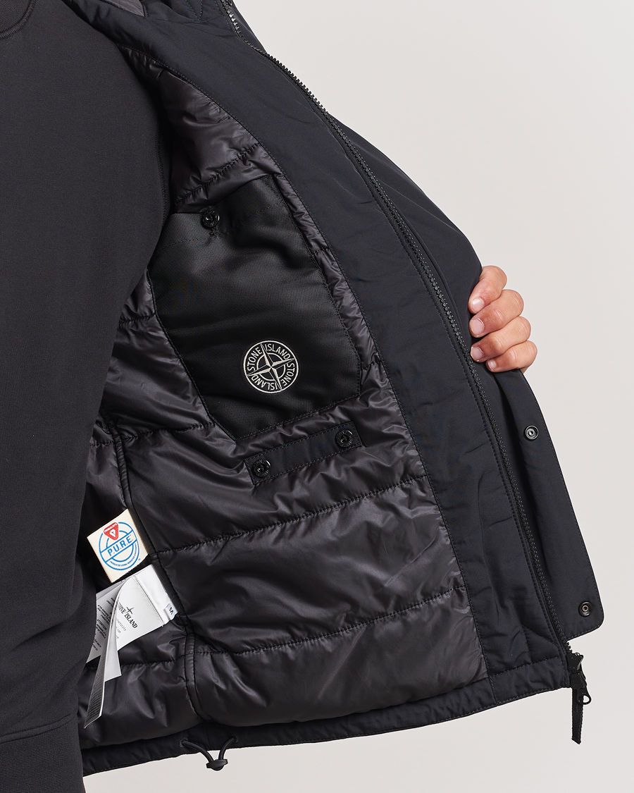 Men | Coats & Jackets | Stone Island | Micro Twill Hooded Jacket Black
