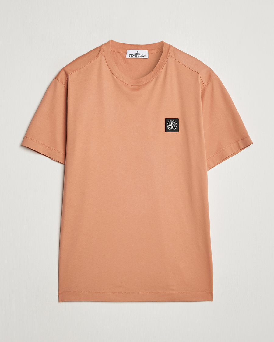 Men | T-Shirts | Stone Island | Garment Dyed Jersey T-Shirt Orange
