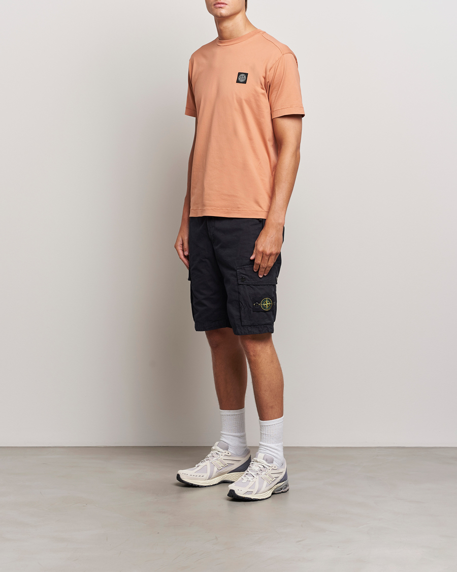 Stone Island Garment Dyed Jersey T-Shirt Orange at CareOfCarl.com