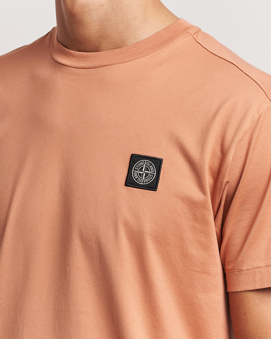 Men | T-Shirts | Stone Island | Garment Dyed Jersey T-Shirt Orange