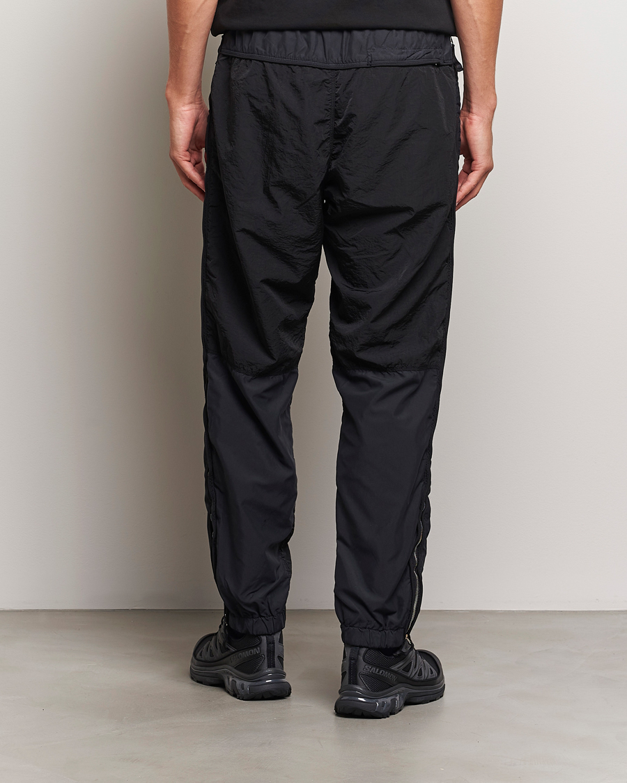 Men | Trousers | Stone Island | Washed Nylon Jogger Pants Black