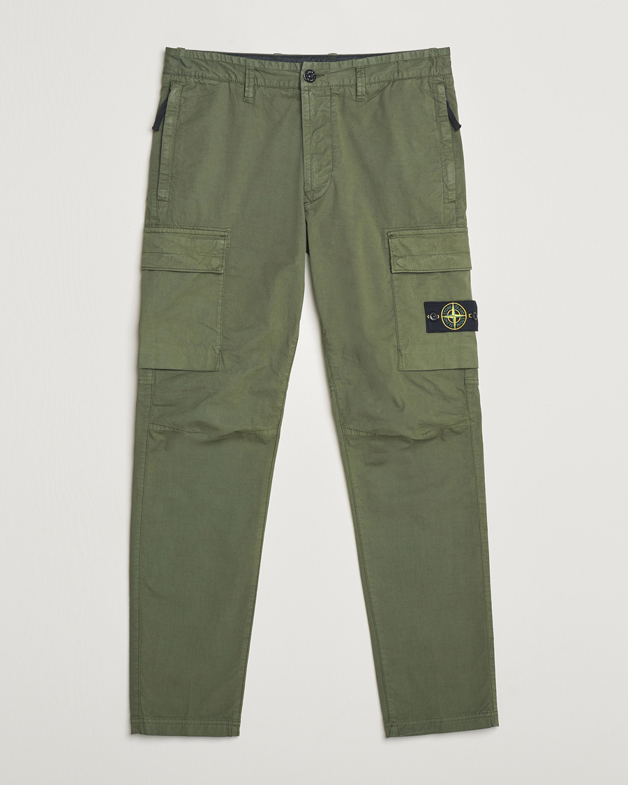 Men | Trousers | Stone Island | Stretch Cotton Gabardine Trousers Musk