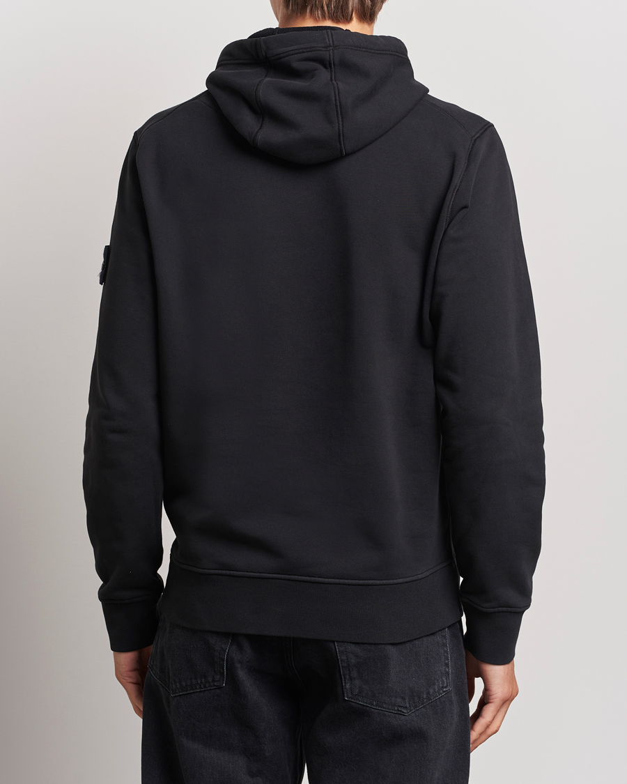 Men | Sweaters & Knitwear | Stone Island | Garment Dyed Fleece Hood Black