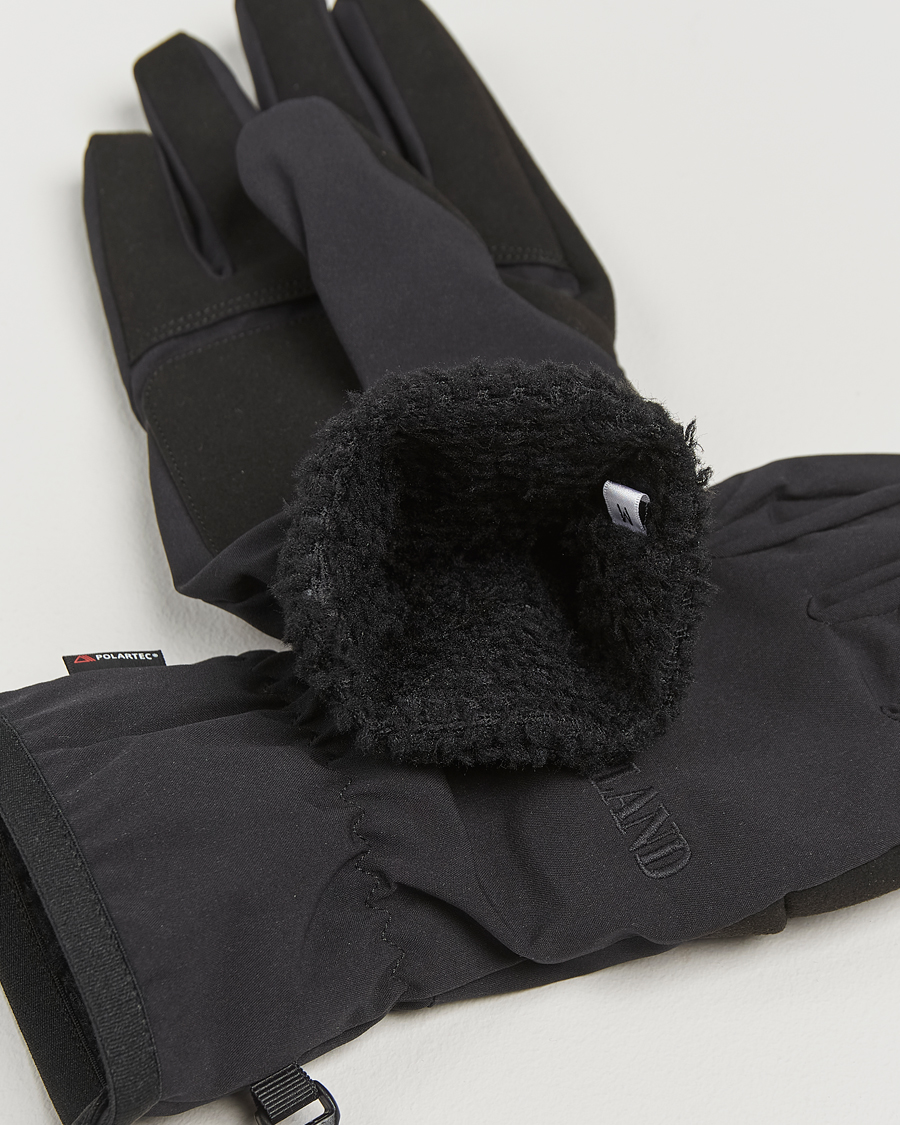 Men | Stone Island Soft Shell-R_e Recycled Gloves Black | Stone Island | Soft Shell-R_e Recycled Gloves Black