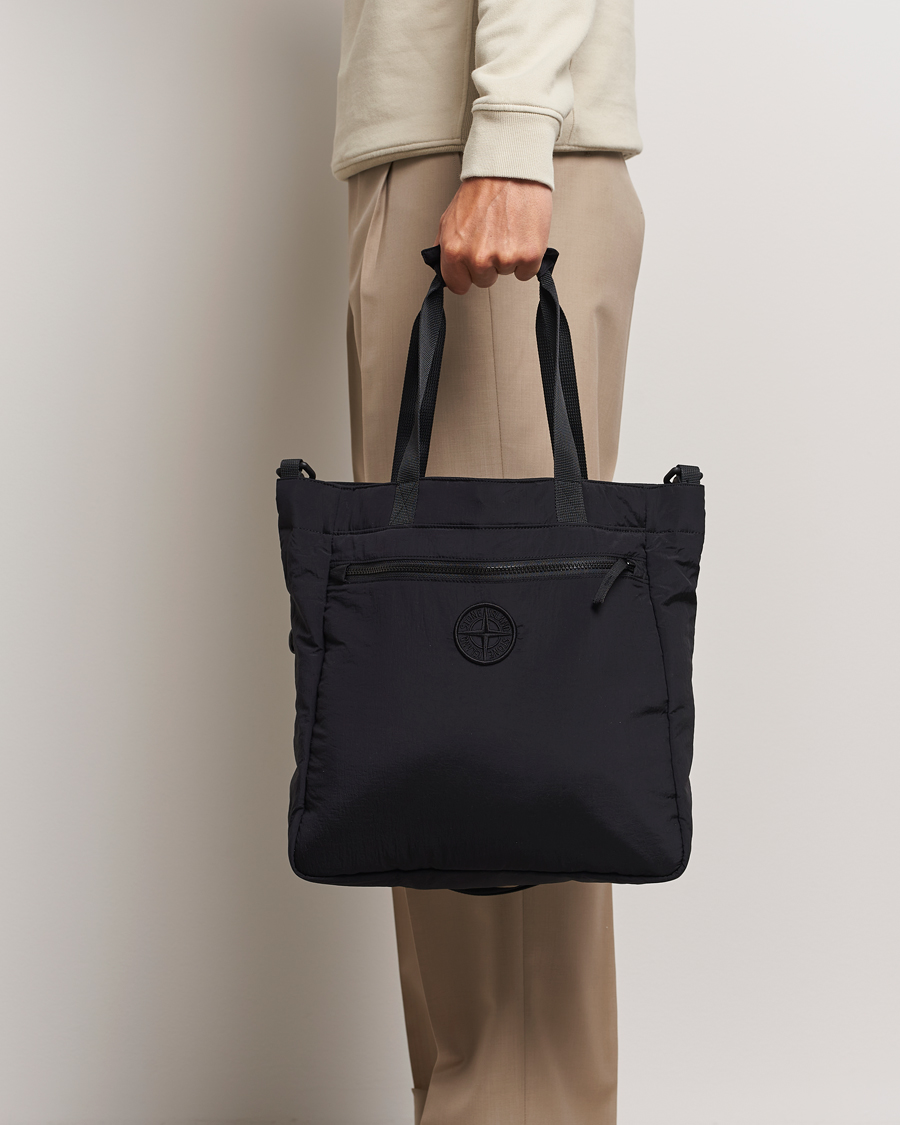Men | Stone Island Nylon Metal Totebag Black | Stone Island | Nylon Metal Totebag Black