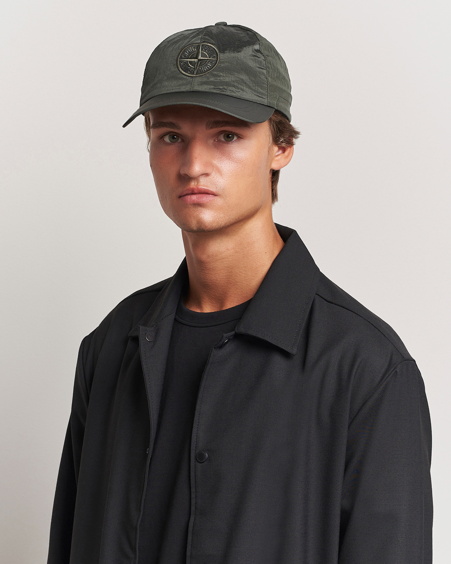 Men | Stone Island Nylon Metal Logo Cap Musk | Stone Island | Nylon Metal Logo Cap Musk