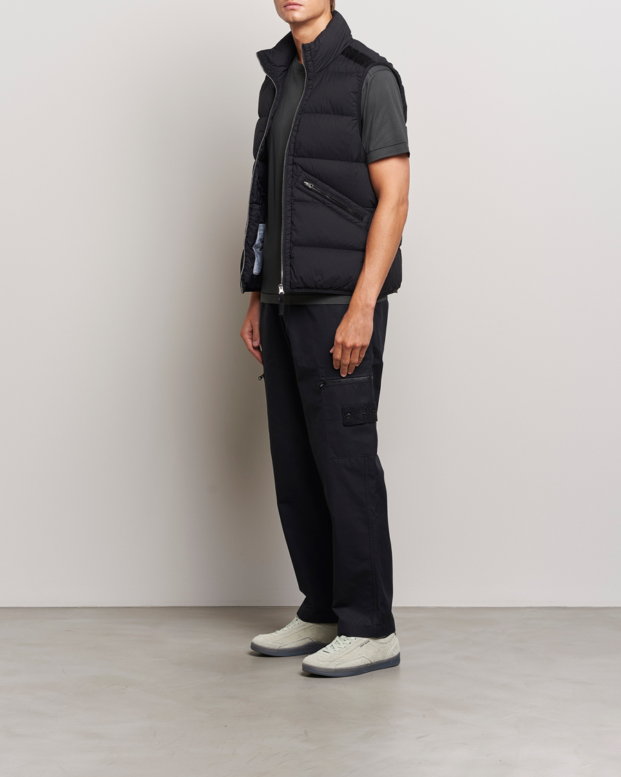 Stone Island Nylon Down-TC Vest Black at CareOfCarl.com