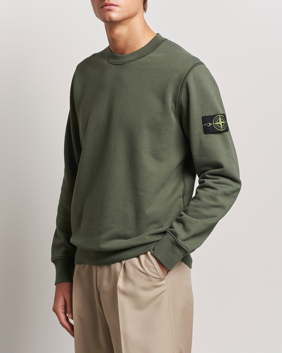 Men | Sweaters & Knitwear | Stone Island | Garment Dyed Fleece Sweatshirt Musk