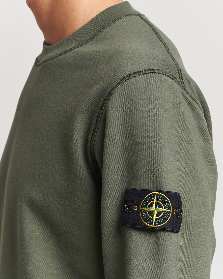 Men | Sweaters & Knitwear | Stone Island | Garment Dyed Fleece Sweatshirt Musk