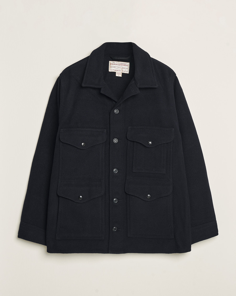 Men | Coats & Jackets | Filson | Mackinaw Wool Cruiser Dark Navy