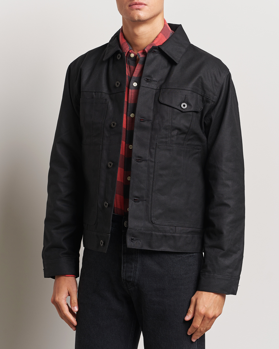 Men | Coats & Jackets | Filson | Short Lined Tin Cloth Cruiser Black