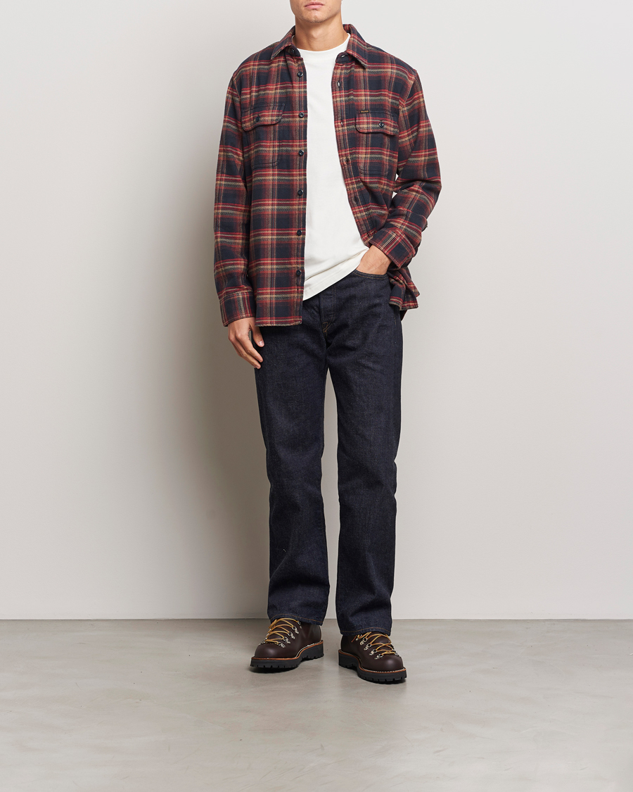 Men | Shirts | Filson | Vintage Flannel Work Shirt Black/Rust