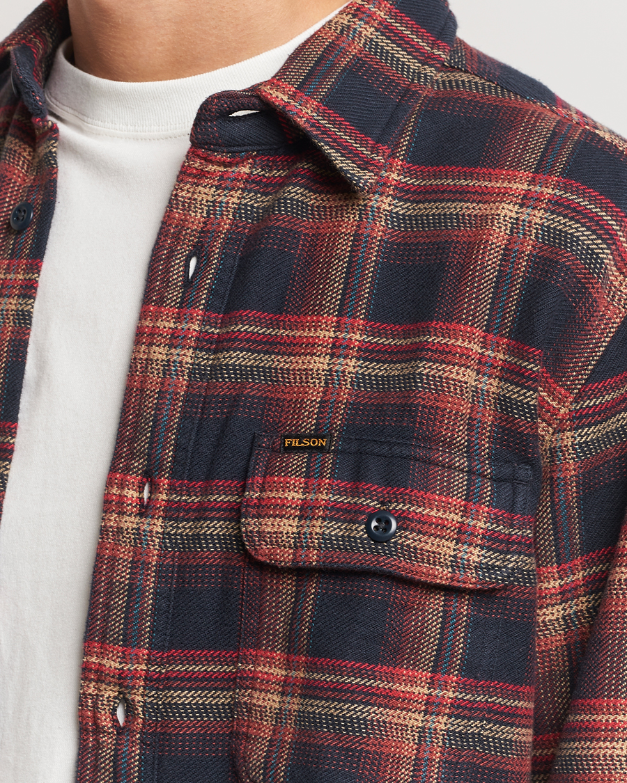 Men | Shirts | Filson | Vintage Flannel Work Shirt Black/Rust