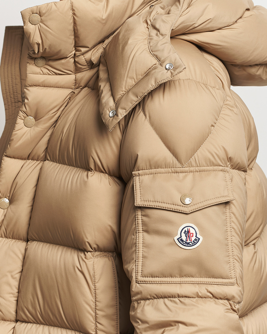 Moncler Vezere Down Jacket Beige at CareOfCarl.com