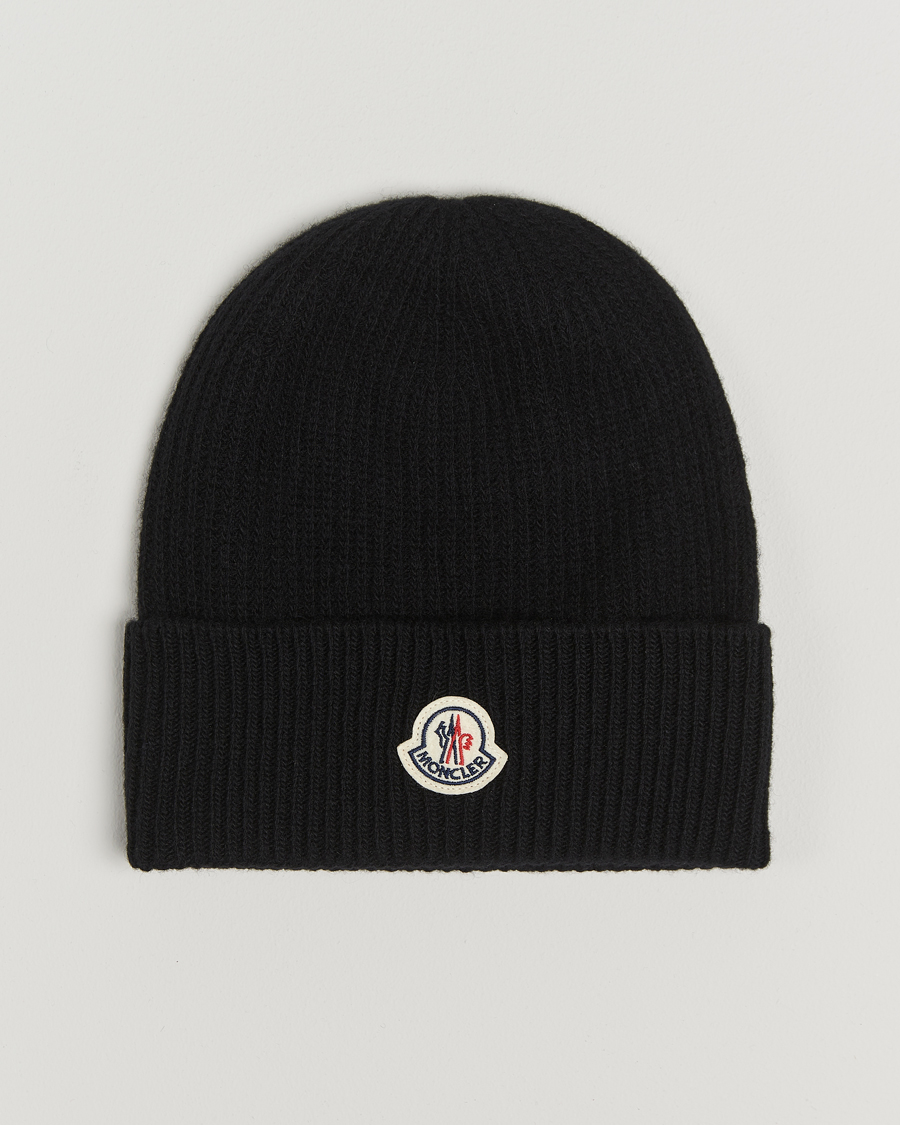 Men | Moncler Cashmere Beanie Black | Moncler | Cashmere Beanie Black