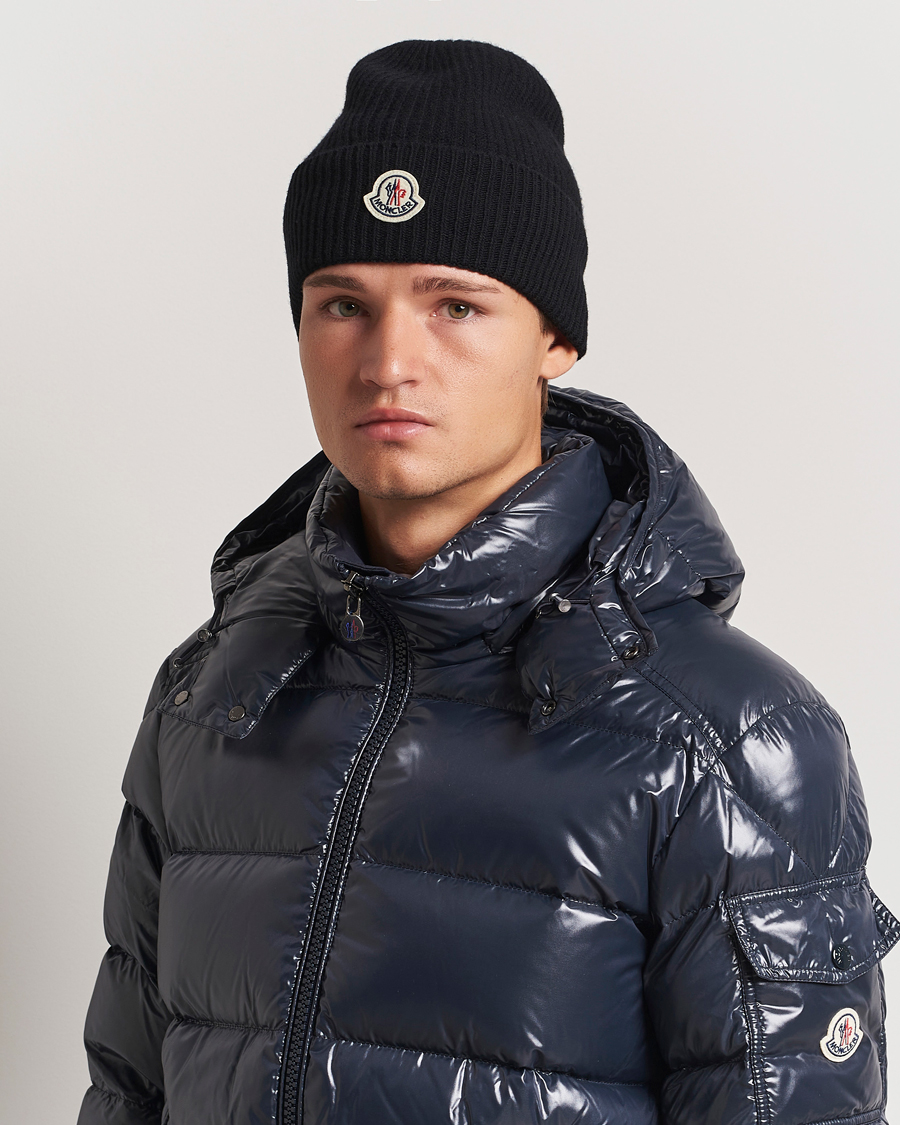 Men | Moncler Cashmere Beanie Black | Moncler | Cashmere Beanie Black