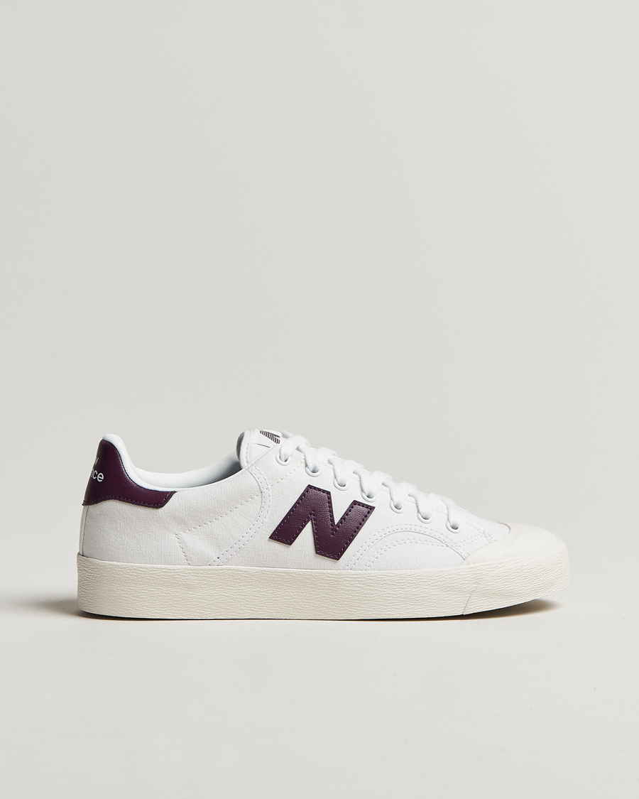 Men | New Balance B100 Sneakers White/Burgundy | New Balance | B100 Sneakers White/Burgundy