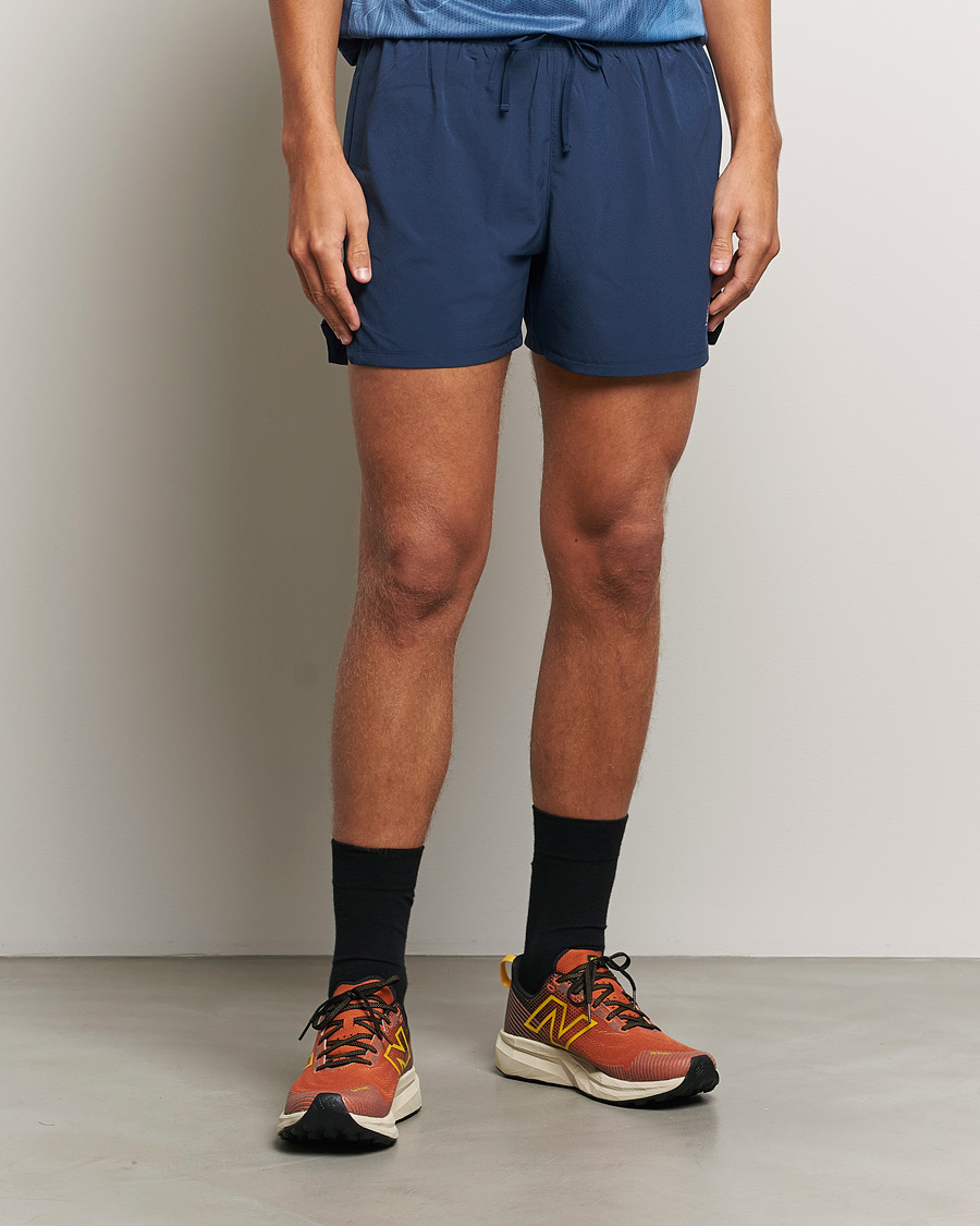 Men | Shorts | New Balance Running | Athletics 5 Run Shorts Navy