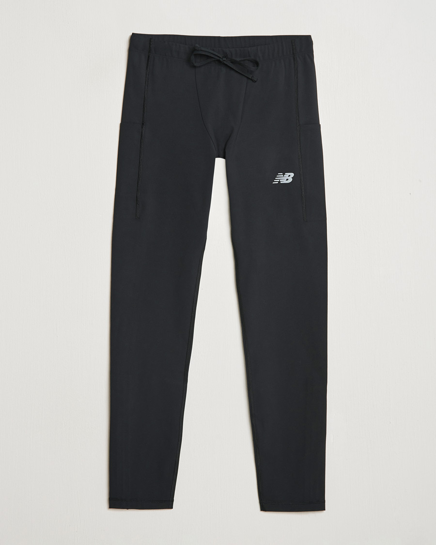 Men | Trousers | New Balance Running | Sleek Pocket Tights Black