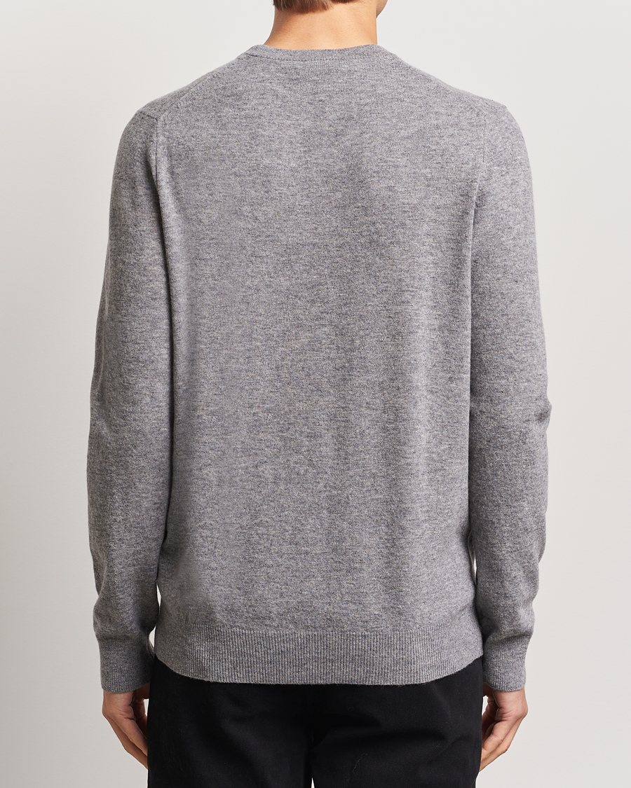 Men | Sweaters & Knitwear | Lyle & Scott | Lambswool Crew Neck Pullover Mid Grey Marl