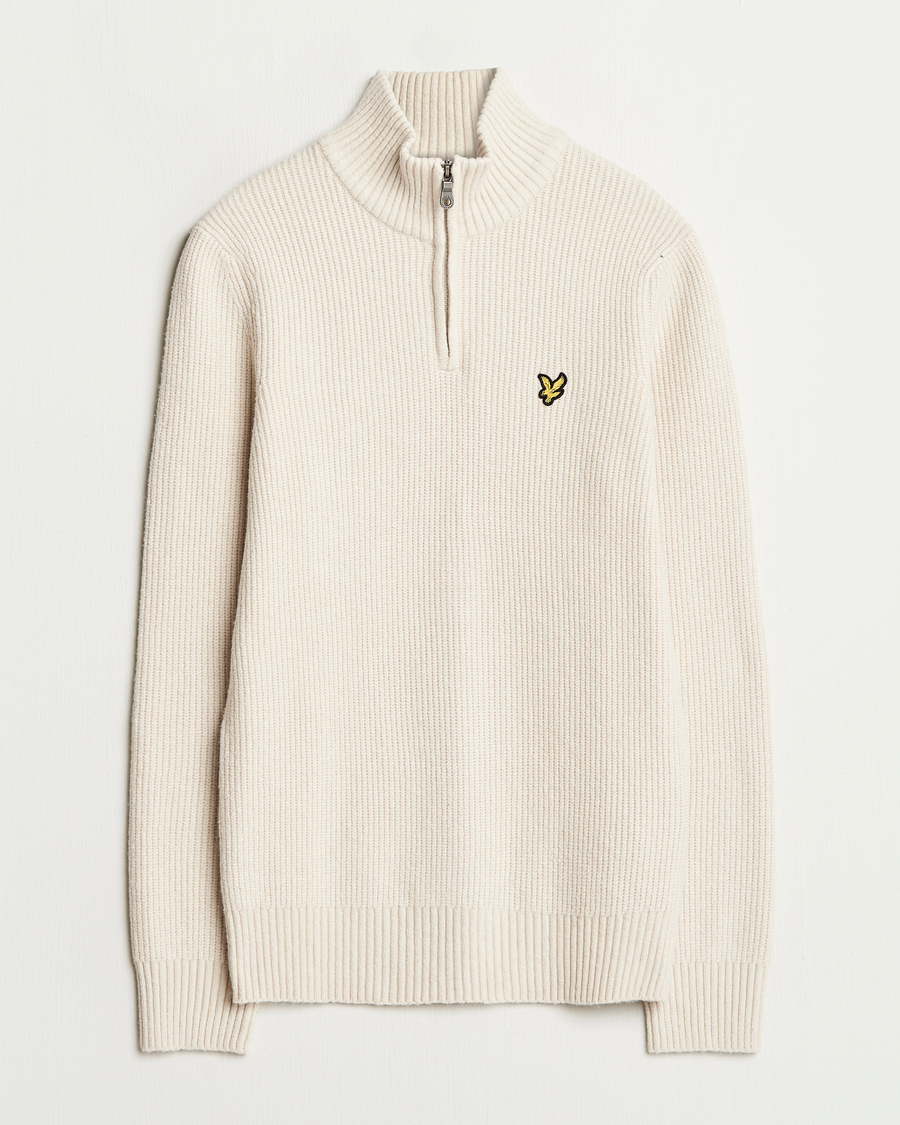 Men | Sweaters & Knitwear | Lyle & Scott | Shaker Stitch Half Zip Cove