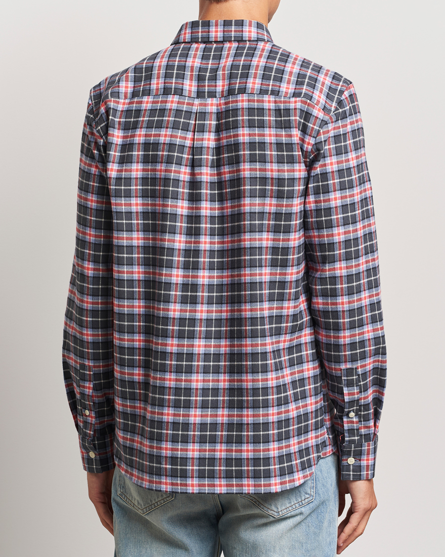 Men | Shirts | Lyle & Scott | Checked Flannel Shirt Blue Smoke