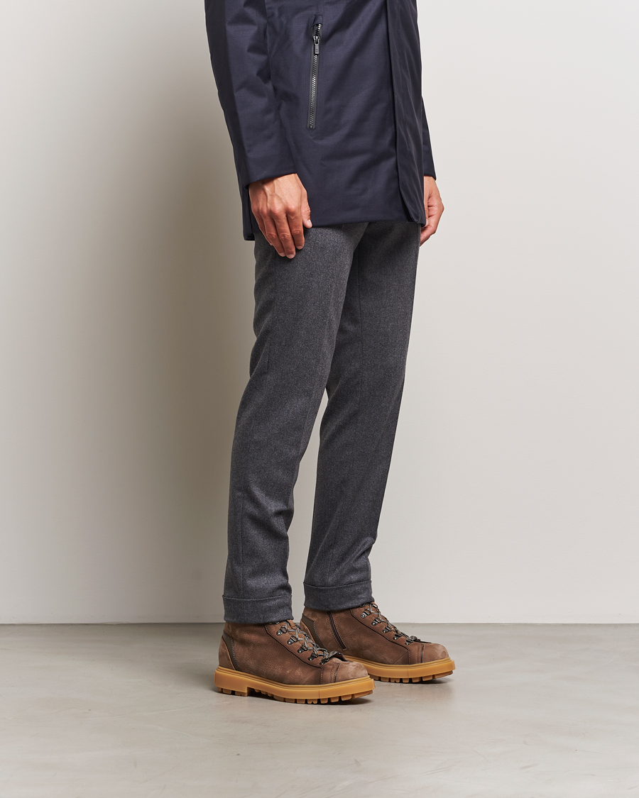 Santoni St Moritz Winter Boot Brown Nubuck at CareOfCarl.com
