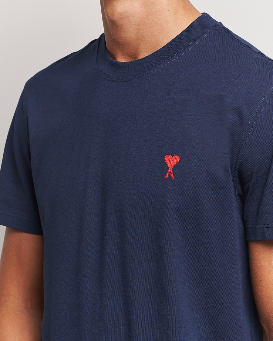 Men | T-Shirts | AMI | Heart Logo T-Shirt Nautic Blue
