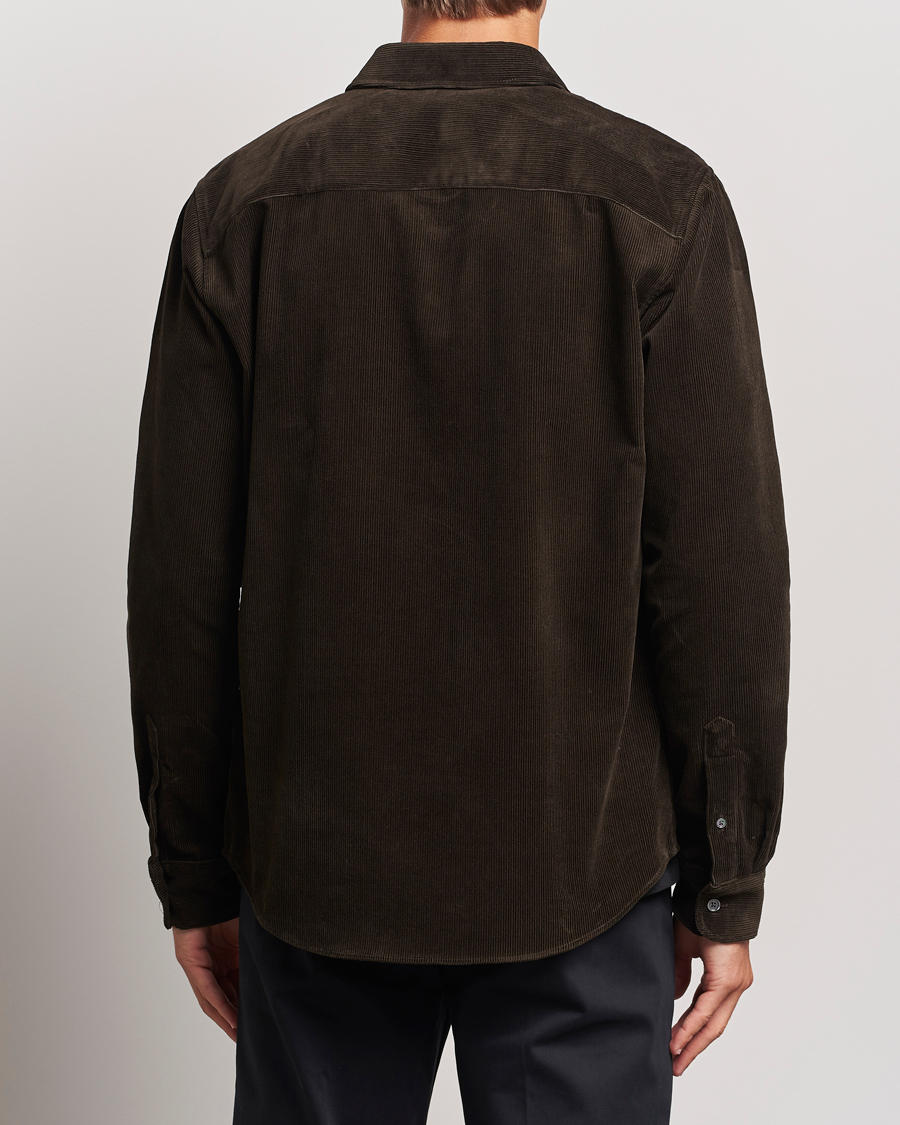 Men | Shirts | AMI | Classic Fit Corduroy Shirt Dark Coffee