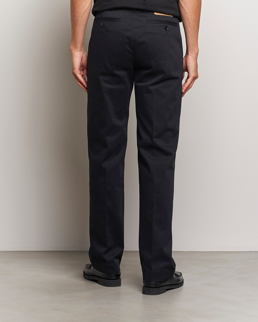 Men | Trousers | AMI | Straight Fit Chino Trousers Black
