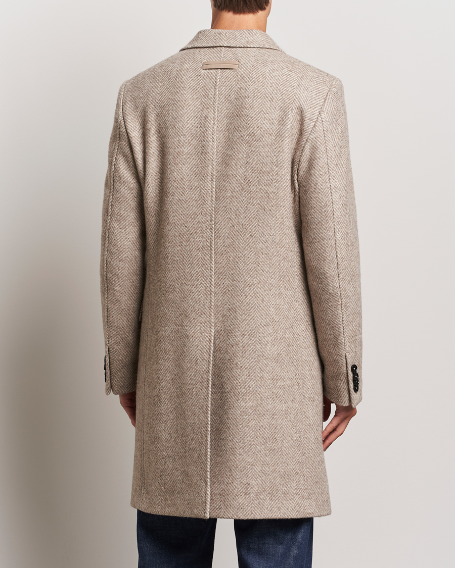 Men | Coats & Jackets | Zegna | Wool/Cashmere Double Breasted Coat Beige