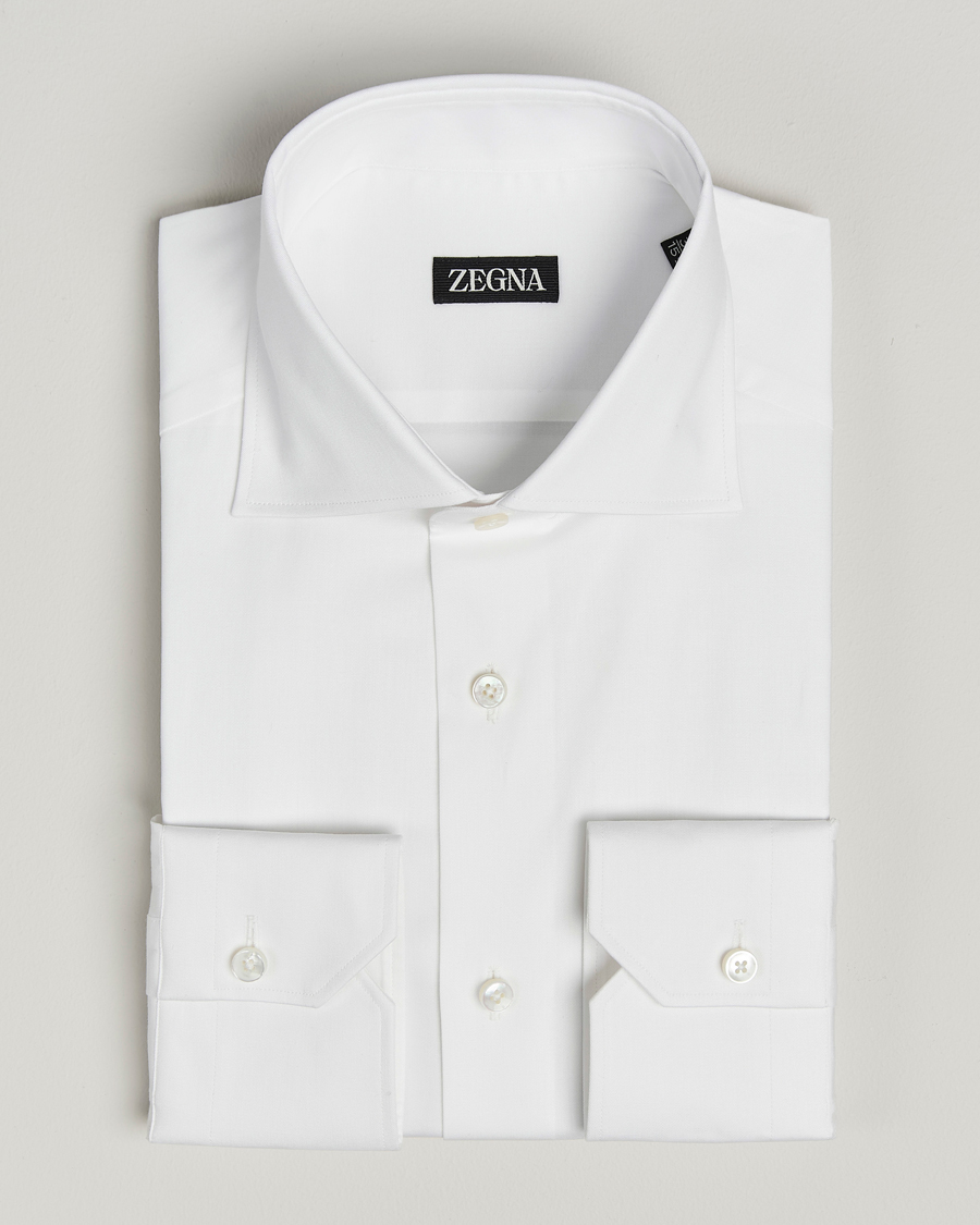 Zegna Slim Fit Dress Shirt White at CareOfCarl.com Zegna Slim Fit Dress Shirt White at CareOfCarl.com