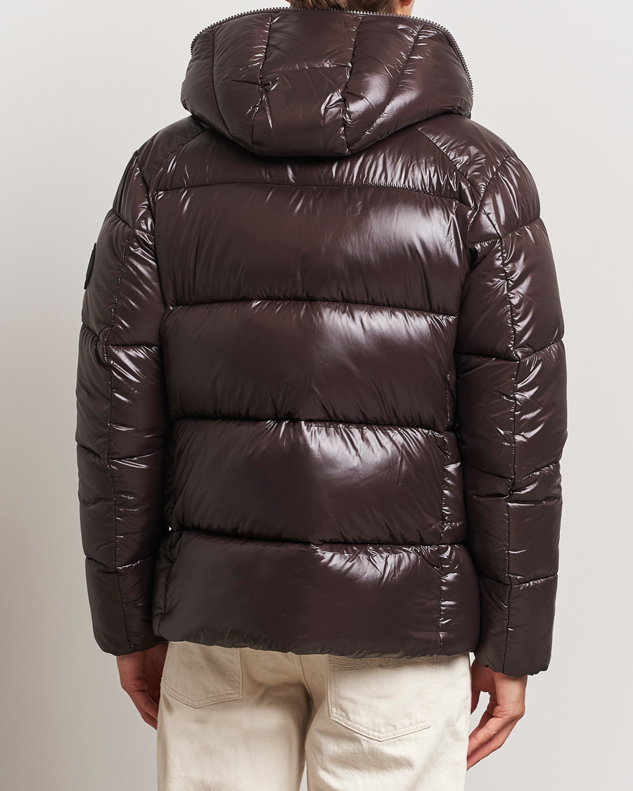 Men | Coats & Jackets | Save The Duck | Edgard Padded Puffer Brown Black