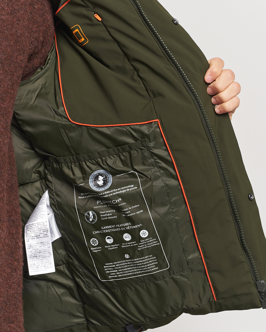 Men | Coats & Jackets | Save The Duck | Alter Short Arctic Parka Land Green