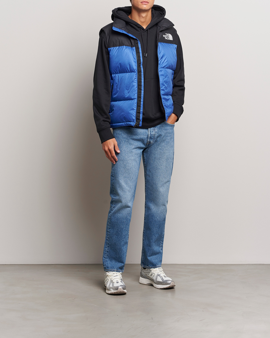 Men | Coats & Jackets | The North Face | 1996 Retro Nuptse Vest Black/Blue