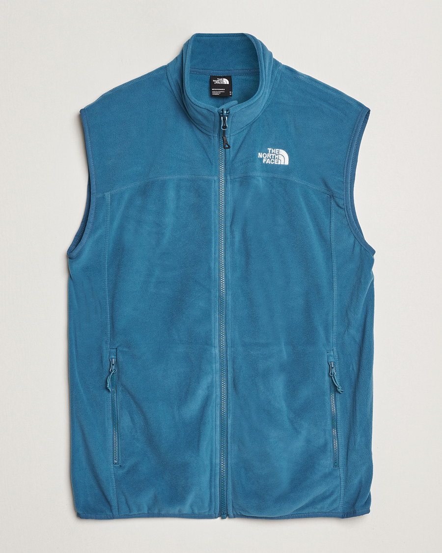 Men | Gilets | The North Face | 100 Glacier Fleece Vest Midnight Petrol