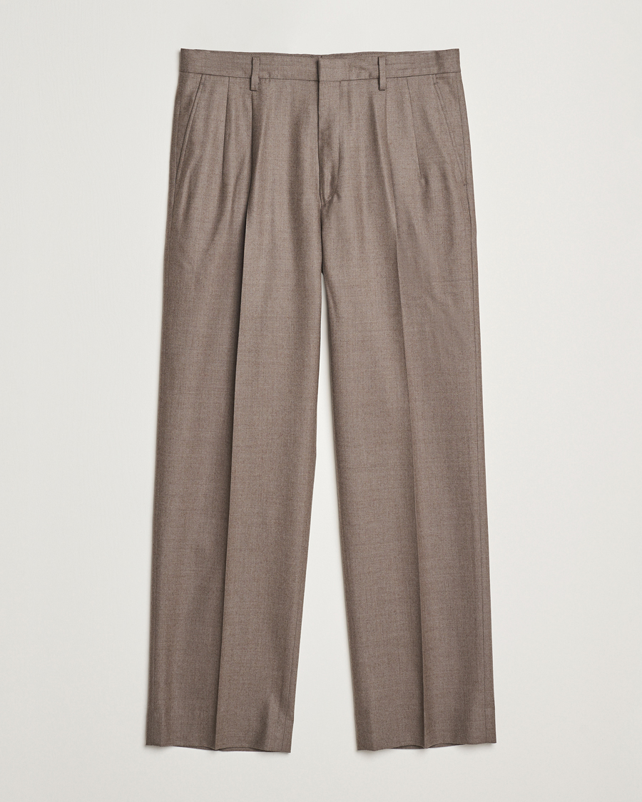 Men | Trousers | Auralee | Superlight Wool Slacks Top Brown