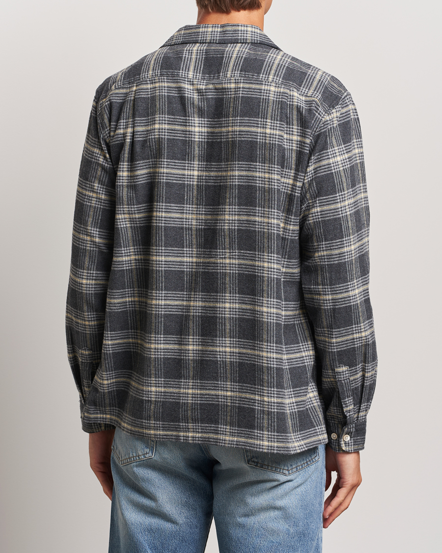 Men | Shirts | Sunflower | Flannel Pocket Shirt Grey Check