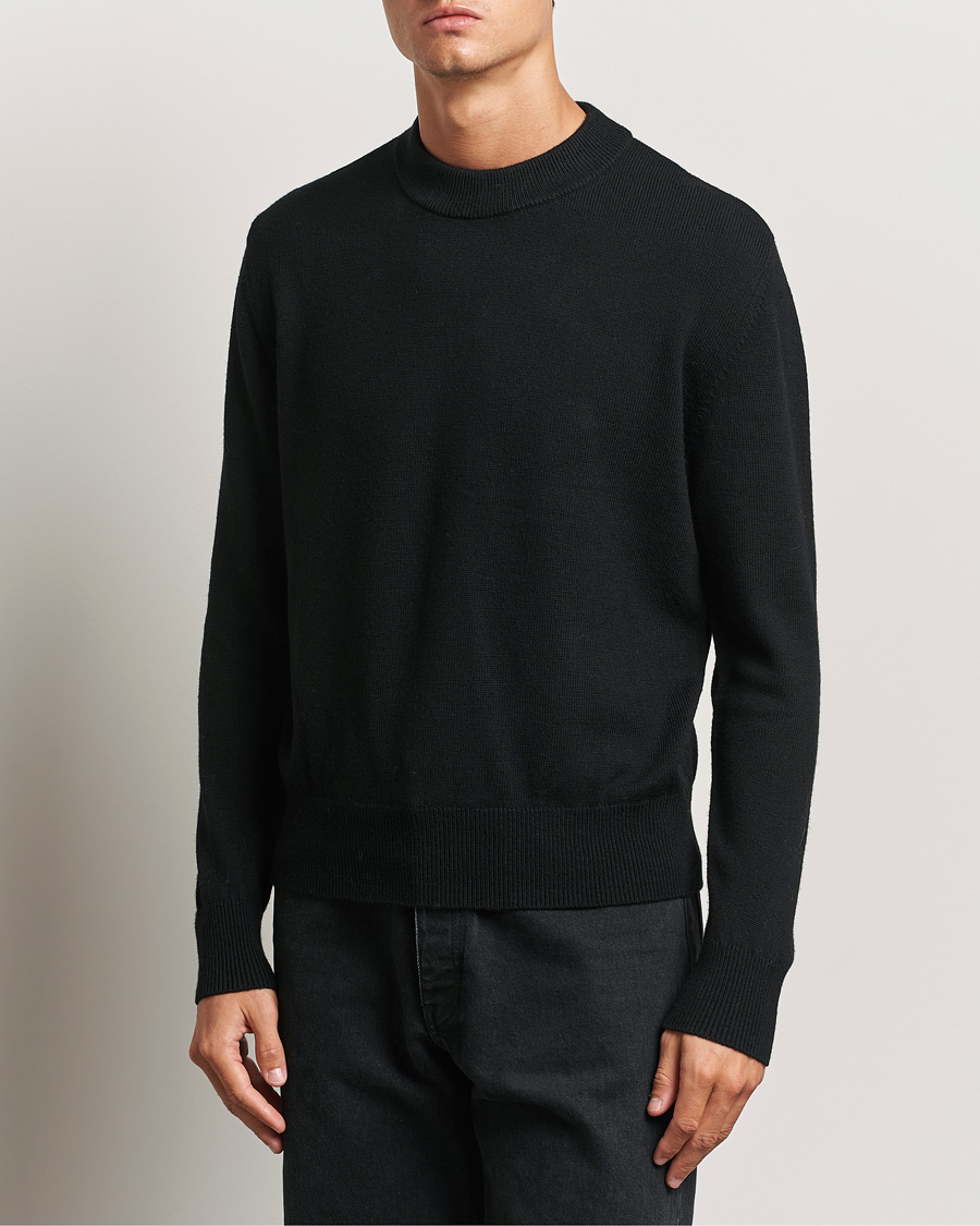Men | Sweaters & Knitwear | Sunflower | Moon Merino Crewneck Black