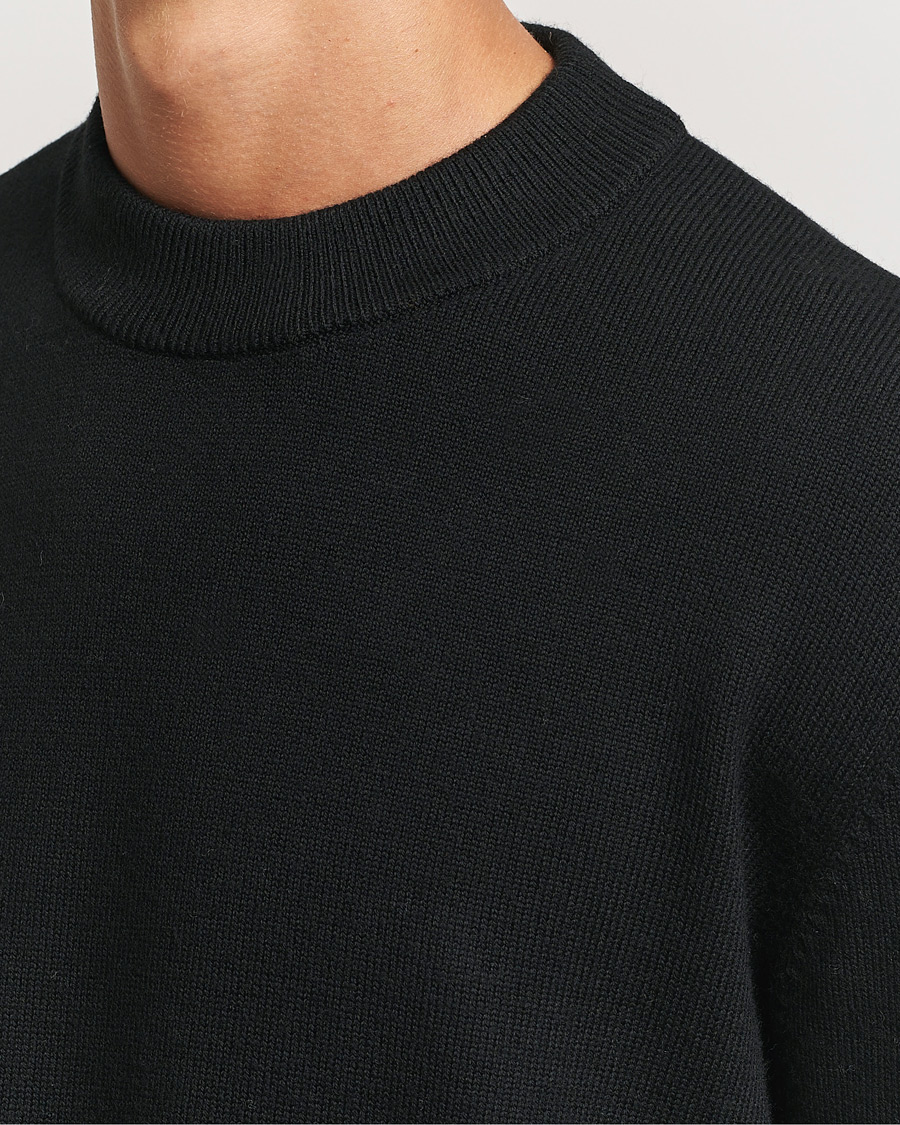 Men | Sweaters & Knitwear | Sunflower | Moon Merino Crewneck Black