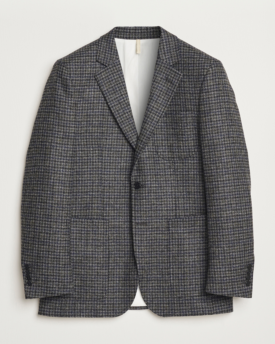 shéller angora check tweed jacket/GRAY shéller angora check tweed jacket/GRAY