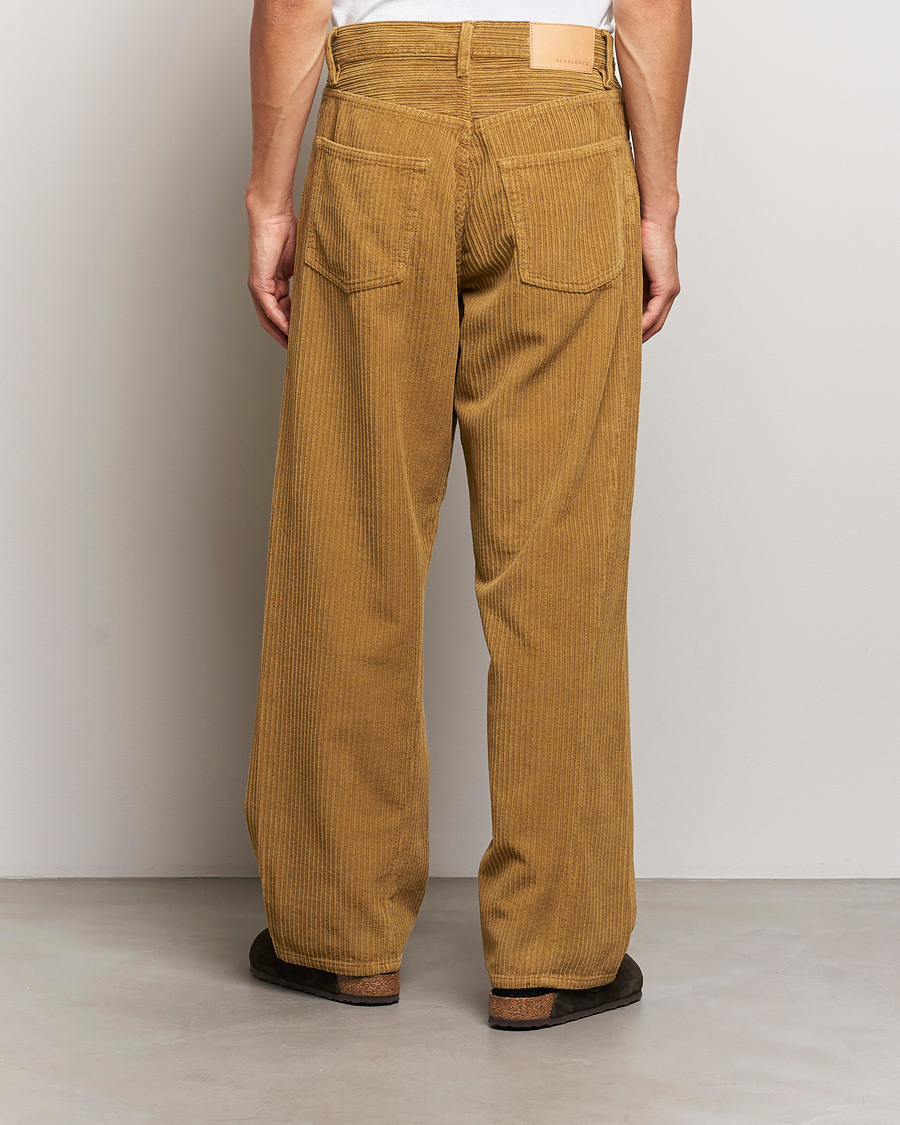 Sunflower Wide Twist Corduroy Pants Ochre at CareOfCarl.com