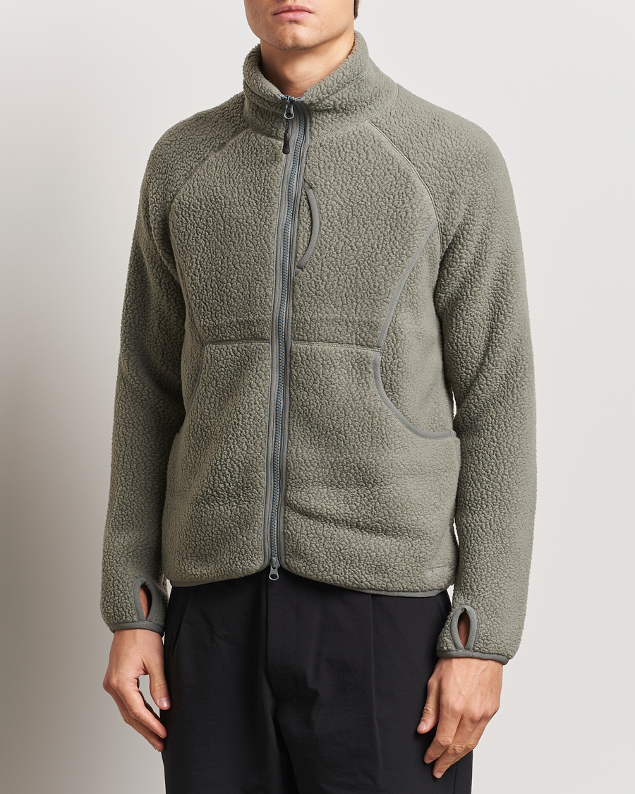 Men | Sweaters & Knitwear | Snow Peak | Thermal Boa Fleece Jacket Grey