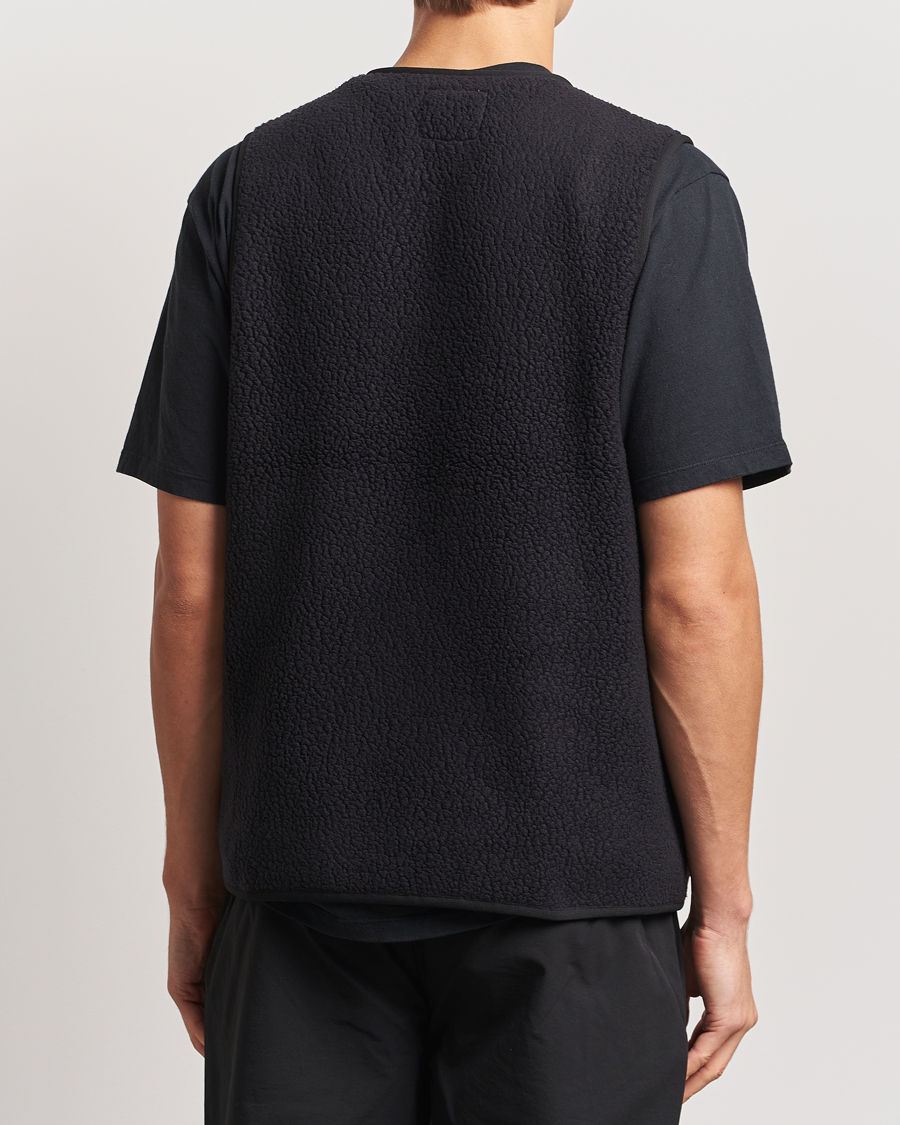 Men | Gilets | Snow Peak | Thermal Boa Fleece Vest Black
