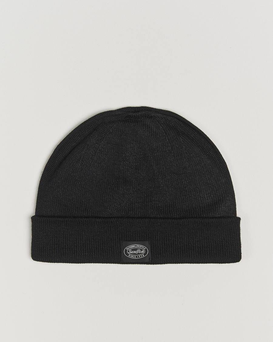 Snow Peak Flat Knit Cap Black at CareOfCarl.com