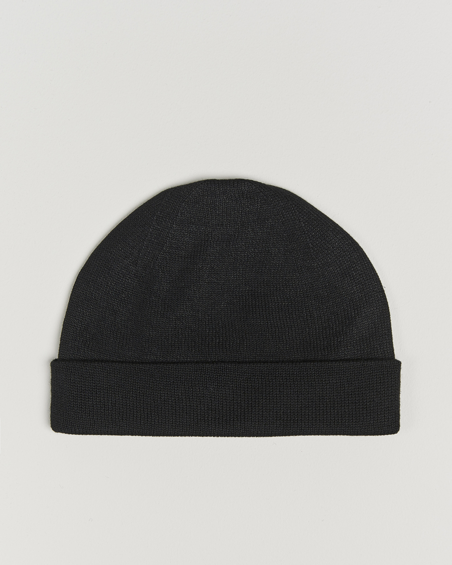 Snow Peak Flat Knit Cap Black at CareOfCarl.com