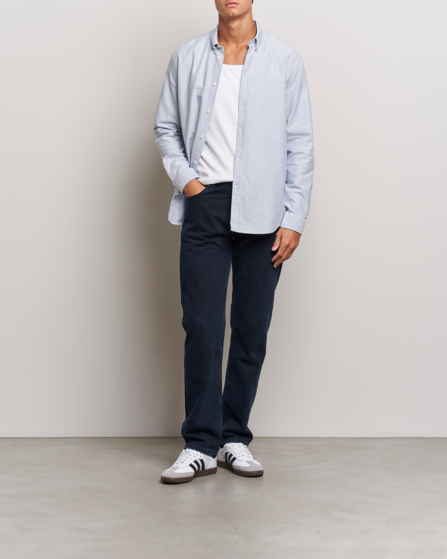 Men | Shirts | Samsøe Samsøe | Saliam Oxford Shirt Oxford Narrow Stripe