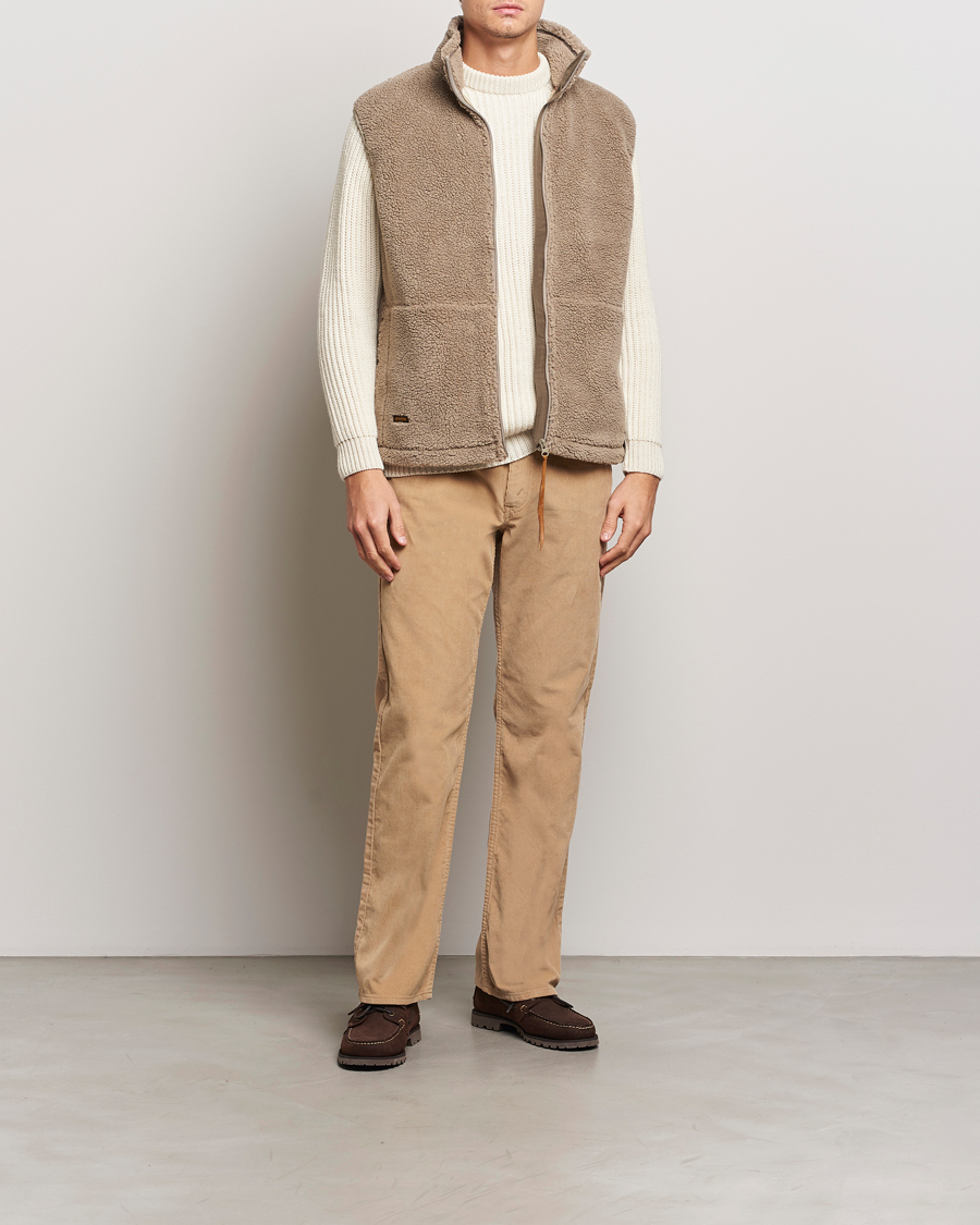 Men | Trousers | orSlow | Shoe Cut Corduroy Pants Beige